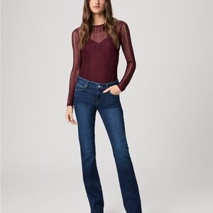 PAIGE Manhattan Cambre Blue Women's Boot Cut Jeans; Size 30.